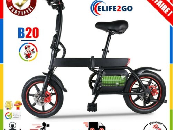 Vélo E-Scooter Trottinette Electrique Puissant 250W Pliable Adulte 25KMH NEUF FR