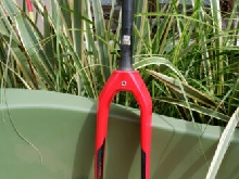 Stromer carbone  e-bike fourche rouge  red  fork 