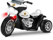 Moto électrique enfant POLICE 6V batterie rechargeable tricycle +2 ans -Playkin