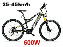 vélo électrique 25 ou 45 km/h Mode scooter 500W 48V VTT vélo de montagne e-bike