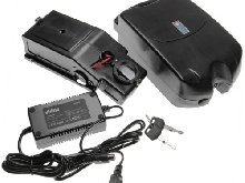 Batterie de tube de selle e-bike 13.2Ah 24V noir + chargeur + holder